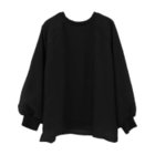 【アクアガレージ/aquagarage】のオーガンジーシアー長袖トップス ブラック|ID: prp329100004391009 ipo3291000000030700361