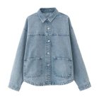 【アクアガレージ/aquagarage】のデニムシャツジャケット Aケミカルブルー|ID: prp329100004392751 ipo3291000000030713674