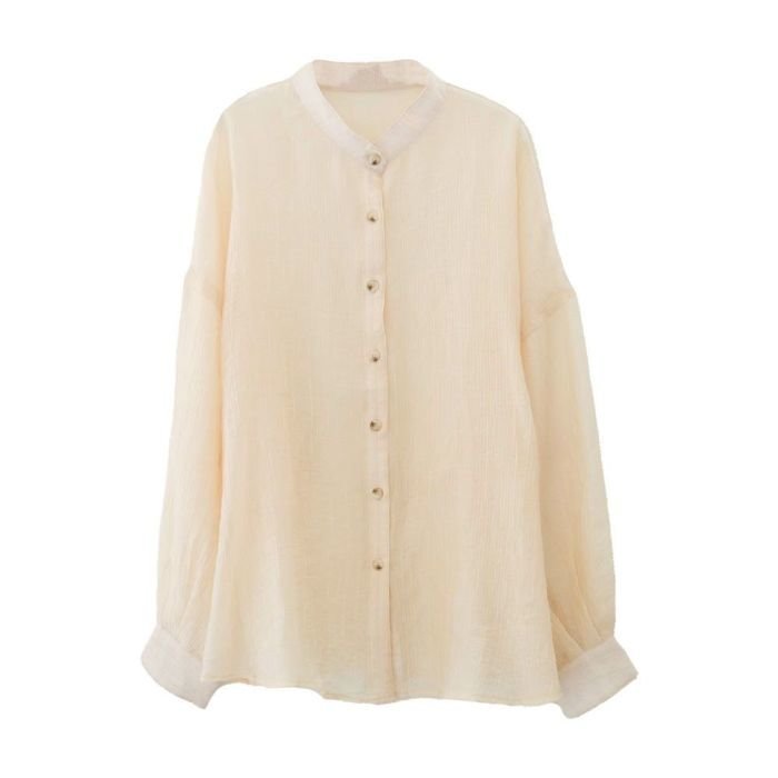 【アクアガレージ/aquagarage】のUVカットバンドカラーシアーシャツ インテリア・キッズ・メンズ・レディースファッション・服の通販 founy(ファニー) 　ファッション　Fashion　レディースファッション　Fashion for Women　トップス・カットソー　Cut & Sew Tops　シャツ・ブラウス・オフィスカジュアル　Elegant Blouses & Button-Ups　送料無料　Free Shipping　おすすめ　Recommended / Our Picks　プチプライス・低価格　Affordable / Budget Price　ベーシック　Basic, Essential　ナチュラル|ID: prp329100004394311 ipo3291000000031055574