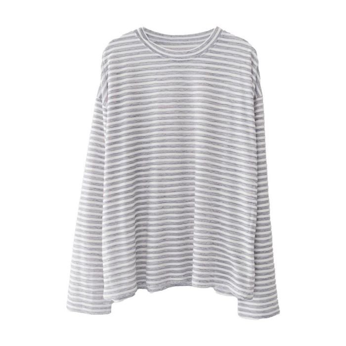 【アクアガレージ/aquagarage】のシアーボーダーカットソー インテリア・キッズ・メンズ・レディースファッション・服の通販 founy(ファニー) https://founy.com/ ファッション Fashion レディースファッション Fashion for Women トップス・カットソー Cut & Sew Tops シャツ・ブラウス・オフィスカジュアル Elegant Blouses & Button-Ups ロングTシャツ・Tシャツ Longline T-Shirts & Tees カットソー・ベーシックTシャツ Cut-and-Sewn Tops / Stretch Tees & Basics 送料無料 Free Shipping カットソー Cut and Sewn Top シンプル Simple, Minimal プチプライス・低価格 Affordable / Budget Price |ID: prp329100004419283 ipo3291000000030854047