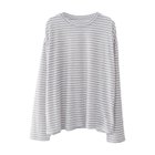 【アクアガレージ/aquagarage】のシアーボーダーカットソー グレー|ID: prp329100004419283 ipo3291000000030854051
