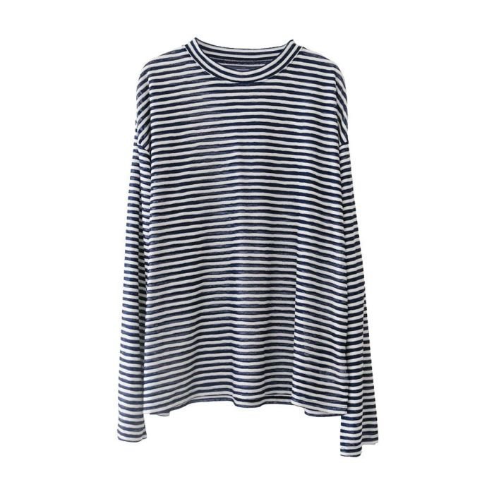 【アクアガレージ/aquagarage】のシアーボーダーカットソー インテリア・キッズ・メンズ・レディースファッション・服の通販 founy(ファニー) 　ファッション　Fashion　レディースファッション　Fashion for Women　トップス・カットソー　Cut & Sew Tops　シャツ・ブラウス・オフィスカジュアル　Elegant Blouses & Button-Ups　ロングTシャツ・Tシャツ　Longline T-Shirts & Tees　カットソー・ベーシックTシャツ　Cut-and-Sewn Tops / Stretch Tees & Basics　送料無料　Free Shipping　カットソー　Cut and Sewn Top　シンプル　Simple, Minimal　プチプライス・低価格　Affordable / Budget Price　ネイビー|ID: prp329100004419283 ipo3291000000030854053
