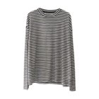 【アクアガレージ/aquagarage】のシアーボーダーカットソー ブラック|ID: prp329100004419283 ipo3291000000030854056