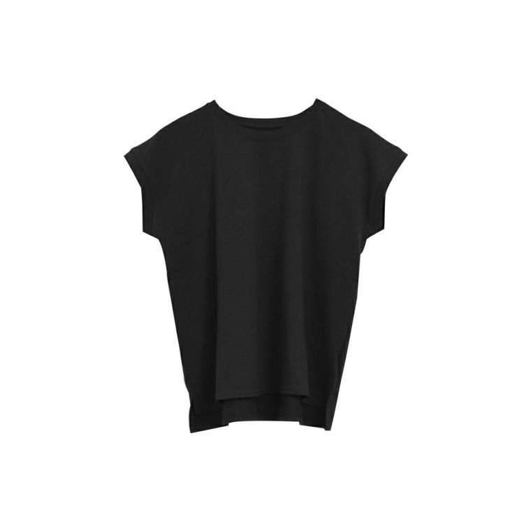 【アクアガレージ/aquagarage】のフレンチスリーブカットソー インテリア・キッズ・メンズ・レディースファッション・服の通販 founy(ファニー) 　ファッション　Fashion　レディースファッション　Fashion for Women　トップス・カットソー　Cut & Sew Tops　シャツ・ブラウス・オフィスカジュアル　Elegant Blouses & Button-Ups　ロングTシャツ・Tシャツ　Longline T-Shirts & Tees　カットソー・ベーシックTシャツ　Cut-and-Sewn Tops / Stretch Tees & Basics　送料無料　Free Shipping　カットソー　Cut and Sewn Top　シンプル　Simple, Minimal　プチプライス・低価格　Affordable / Budget Price　ブラック|ID: prp329100004430475 ipo3291000000030941504