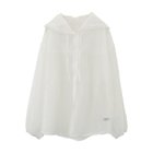 【アクアガレージ/aquagarage】のビッグフードシアーシャツパーカー ホワイト|ID: prp329100004430476 ipo3291000000030941513