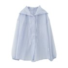 【アクアガレージ/aquagarage】のビッグフードシアーシャツパーカー ブルー|ID: prp329100004430476 ipo3291000000030941515