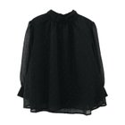 【アクアガレージ/aquagarage】のラメジャガードブラウス ブラック|ID: prp329100004431793 ipo3291000000030954507