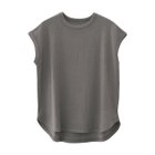 【アクアガレージ/aquagarage】のフレンチスリーブリブトップス チャコール|ID: prp329100004431794 ipo3291000000030954513