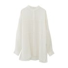 【アクアガレージ/aquagarage】のフロント切り替えバンドカラーシャツ アイボリー|ID: prp329100004435957 ipo3291000000030984814