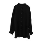 【アクアガレージ/aquagarage】のフロント切り替えバンドカラーシャツ ブラック|ID: prp329100004435957 ipo3291000000030984815