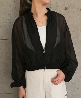 【アクアガレージ/aquagarage】のUVカットシアーショートブルゾン|軽羽織×美バランス| 人気、トレンドファッション・服の通販 founy(ファニー) ファッション Fashion レディースファッション Fashion for Women アウター Coat / Outerwear Collection ブルゾンジャケット・スポーティアウター Blouson Jackets 春 Spring 秋 Autumn キャミ Camisole, Cami Top 軽量 Lightweight, Ultra Light シアー Sheer, See-Through ショート Short, Short Length スリーブ Sleeve, Long Sleeve / Short Sleeve トレンド Trend, Trending Now バランス Balance, Style Balance ブルゾン Blouson, Bomber Jacket 羽織 Haori, Light Jacket ロング Long, Long-Length ワイド Wide, Wide Fit 送料無料 Free Shipping プチプライス・低価格 Affordable / Budget Price 旅行 Travel ビジネス 仕事 通勤 Business / Work / Commuting |ID:prp329100004446465