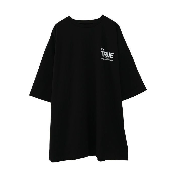 【アクアガレージ/aquagarage】のオーバーサイズロゴTシャツ ユニセックス インテリア・キッズ・メンズ・レディースファッション・服の通販 founy(ファニー) 　ファッション　Fashion　レディースファッション　Fashion for Women　トップス・カットソー　Cut & Sew Tops　シャツ・ブラウス・オフィスカジュアル　Elegant Blouses & Button-Ups　ロングTシャツ・Tシャツ　Longline T-Shirts & Tees　カットソー・ベーシックTシャツ　Cut-and-Sewn Tops / Stretch Tees & Basics　送料無料　Free Shipping　おすすめ　Recommended / Our Picks　カットソー　Cut and Sewn Top　シンプル　Simple, Minimal　ダメージ　Distressed, Destroyed　デニム　Denim, Jeans Material　プチプライス・低価格　Affordable / Budget Price　夏　Summer　春　Spring　ブラック|ID: prp329100004452021 ipo3291000000031145971