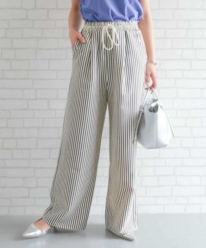 【アクアガレージ/aquagarage】のストライプイージーパンツ 人気、トレンドファッション・服の通販 founy(ファニー) 　ファッション　Fashion　レディースファッション　Fashion for Women　パンツ　Pants & Trousers　送料無料　Free Shipping　シンプル　Simple, Minimal　プチプライス・低価格　Affordable / Budget Price　夏　Summer　春　Spring　秋　Autumn　 other-1|ID: prp329100004479129 ipo3291000000035646608