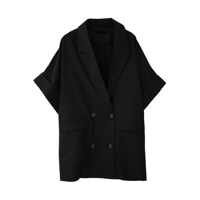 【アクアガレージ/aquagarage】のショートスリーブジャケット インテリア・キッズ・メンズ・レディースファッション・服の通販 founy(ファニー) https://founy.com/ ファッション Fashion レディースファッション Ladies' Fashion Online アウター Coat Outerwear ジャケット Jackets 送料無料 Free Shipping ジャケット Jacket プチプライス・低価格 Affordable 夏 Summer 春 Spring 秋 Autumn/Fall |ID: prp329100004481108 ipo3291000000031591659