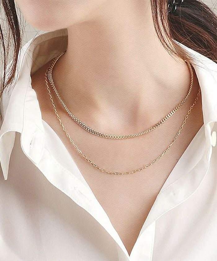 【アクアガレージ/aquagarage】の【999円祭り】異なるチェーンが2連になったネックレス インテリア・キッズ・メンズ・レディースファッション・服の通販 founy(ファニー) https://founy.com/ ファッション Fashion レディースファッション Fashion for Women ジュエリー Jewelry ネックレス Necklaces & Pendants アクセサリー Fashion Accessories チェーン Chain, Chain Strap ネックレス Necklace, Pendant Necklace プチプライス・低価格 Affordable / Budget Price エレガント 上品 Elegant |ID: prp329100004489211 ipo3291000000036276856