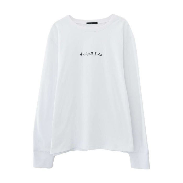 【アクアガレージ/aquagarage】のロゴロンTシャツ インテリア・キッズ・メンズ・レディースファッション・服の通販 founy(ファニー) 　ファッション　Fashion　レディースファッション　Ladies' Fashion Online　トップス・カットソー　Tops/Tshirt　シャツ/ブラウス　Shirts/Blouses　ロング / Tシャツ　T-Shirts　カットソー　Cut and Sewn　春　Spring　カットソー　Cut And Sew　シンプル　Simple　トレンド　Trend　フロント　Front　プリント　Print　ポケット　Pocket　リラックス　Relax　送料無料　Free Shipping　プチプライス・低価格　Affordable　夏　Summer　ホワイト|ID: prp329100004515360 ipo3291000000031904482