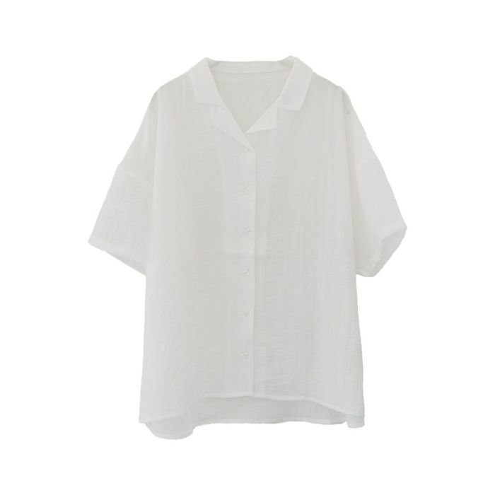 【アクアガレージ/aquagarage】のシアー半袖開襟シャツ インテリア・キッズ・メンズ・レディースファッション・服の通販 founy(ファニー) https://founy.com/ ファッション Fashion レディースファッション Ladies' Fashion Online トップス・カットソー Tops/Tshirt シャツ/ブラウス Shirts/Blouses 送料無料 Free Shipping シアー Sheer シンプル Simple プチプライス・低価格 Affordable ポケット Pocket 半袖 Short Sleeve |ID: prp329100004521352 ipo3291000000031977024