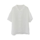 【アクアガレージ/aquagarage】のシアー半袖開襟シャツ オフホワイト|ID: prp329100004521352 ipo3291000000031977025