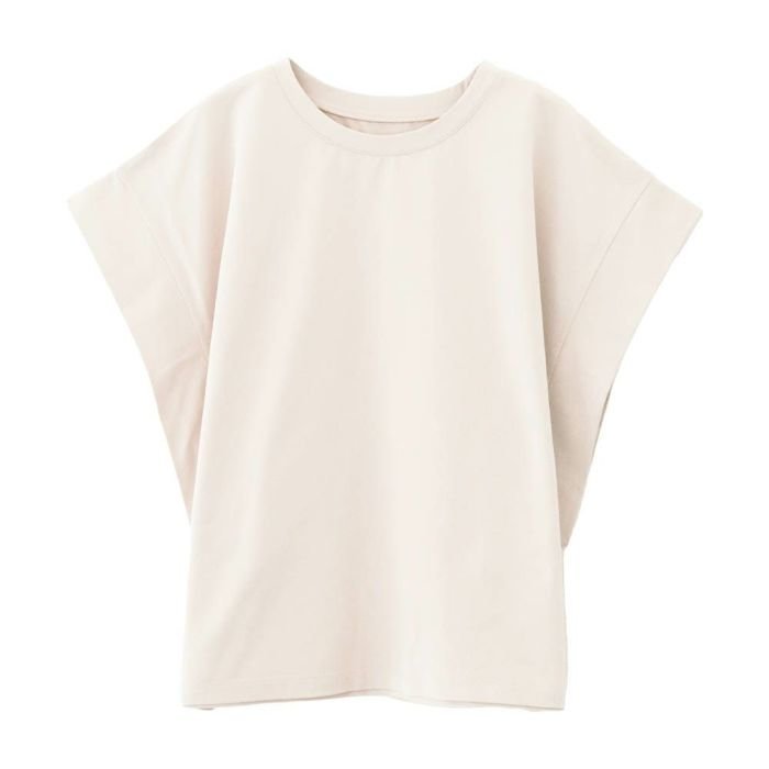 【アクアガレージ/aquagarage】のコットンライクフレンチスリーブカットソー インテリア・キッズ・メンズ・レディースファッション・服の通販 founy(ファニー) 　ファッション　Fashion　レディースファッション　Ladies' Fashion Online　トップス・カットソー　Tops/Tshirt　シャツ/ブラウス　Shirts/Blouses　ロング / Tシャツ　T-Shirts　カットソー　Cut and Sewn　インナー　Inner　春　Spring　秋　Autumn/Fall　カットソー　Cut And Sew　鹿の子　Pique　シンプル　Simple　スリーブ　Sleeve　フレンチ　French　ポケット　Pocket　送料無料　Free Shipping　プチプライス・低価格　Affordable　おすすめ　Recommend　夏　Summer　ベージュ|ID: prp329100004521354 ipo3291000000031977036