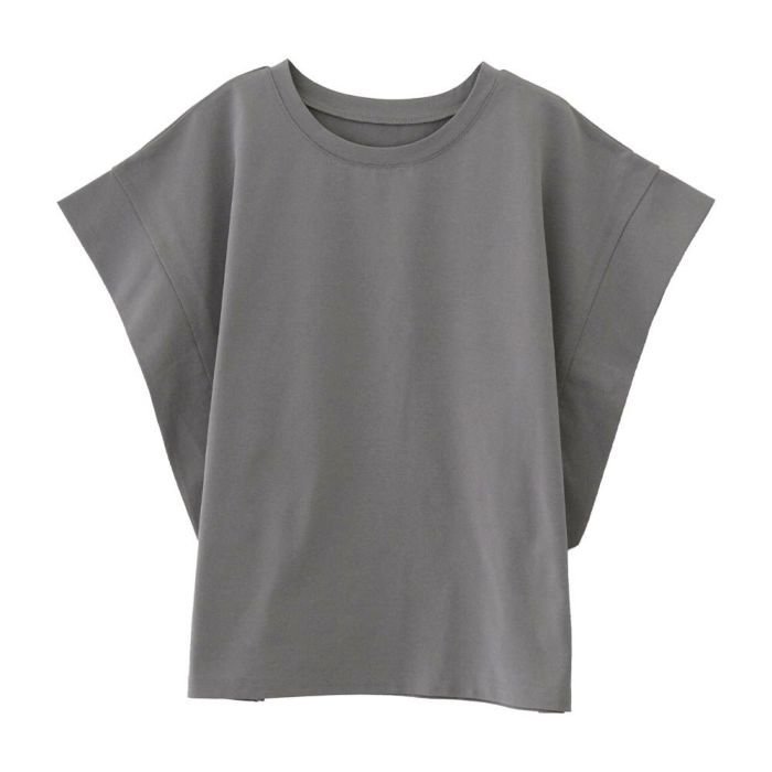 【アクアガレージ/aquagarage】のコットンライクフレンチスリーブカットソー インテリア・キッズ・メンズ・レディースファッション・服の通販 founy(ファニー) 　ファッション　Fashion　レディースファッション　Ladies' Fashion Online　トップス・カットソー　Tops/Tshirt　シャツ/ブラウス　Shirts/Blouses　ロング / Tシャツ　T-Shirts　カットソー　Cut and Sewn　インナー　Inner　春　Spring　秋　Autumn/Fall　カットソー　Cut And Sew　鹿の子　Pique　シンプル　Simple　スリーブ　Sleeve　フレンチ　French　ポケット　Pocket　送料無料　Free Shipping　プチプライス・低価格　Affordable　おすすめ　Recommend　夏　Summer　グレー|ID: prp329100004521354 ipo3291000000031977037