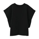 【アクアガレージ/aquagarage】のコットンライクフレンチスリーブカットソー ブラック|ID: prp329100004521354 ipo3291000000031977038