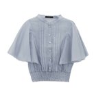 【アクアガレージ/aquagarage】のピンタックフレア袖ブラウス ストライプブルー|ID: prp329100004541697 ipo3291000000032089242