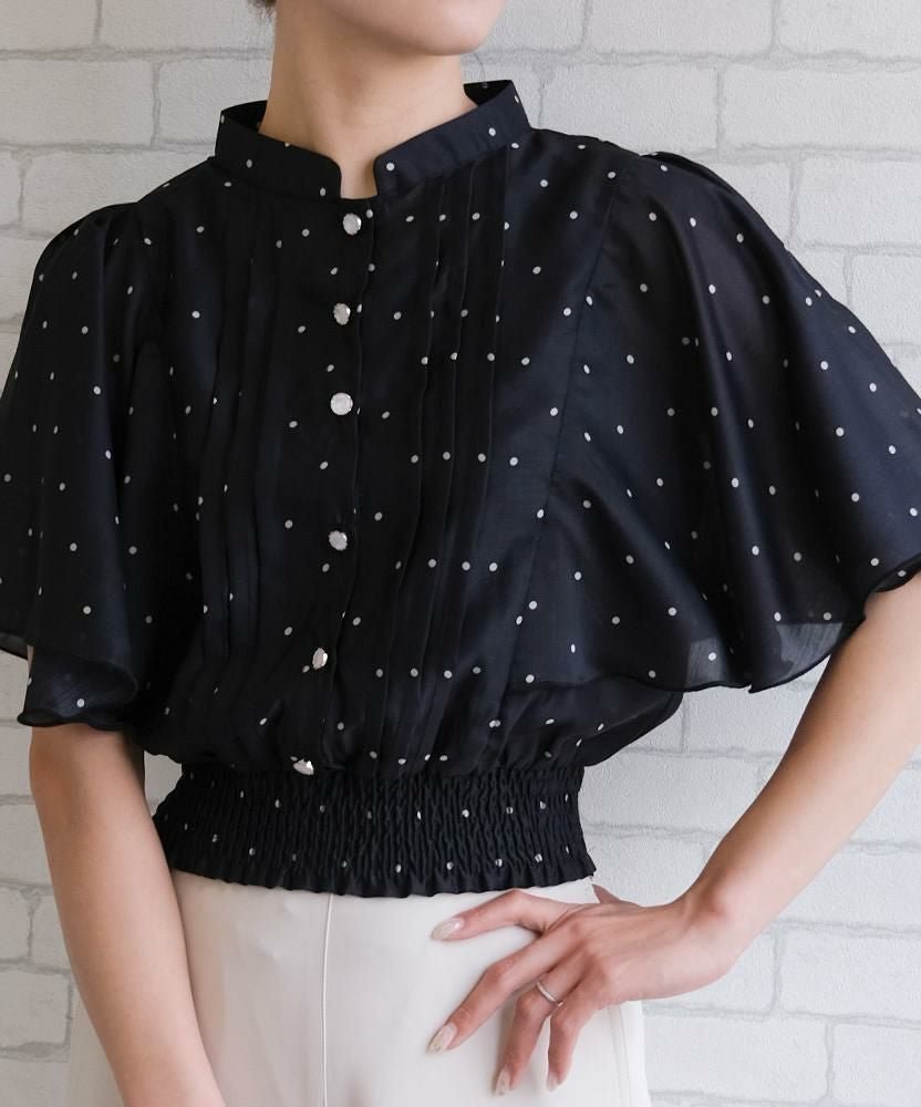 【アクアガレージ/aquagarage】のピンタックフレア袖ブラウス 人気、トレンドファッション・服の通販 founy(ファニー) 　ファッション　Fashion　レディースファッション　Fashion for Women　トップス・カットソー　Cut & Sew Tops　シャツ・ブラウス・オフィスカジュアル　Elegant Blouses & Button-Ups　春　Spring　秋　Autumn　シアー　Sheer, See-Through　シンプル　Simple, Minimal　スリーブ　Sleeve, Long Sleeve / Short Sleeve　フレア　Flare, Flared　フロント　Front, Front Design　ポケット　Pocket, Pocket Detail　送料無料　Free Shipping　プチプライス・低価格　Affordable / Budget Price　夏　Summer　 other-1|ID: prp329100004541697 ipo3291000000036073576