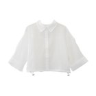 【アクアガレージ/aquagarage】の裾ドロストワイドスリーブシアーシャツ オフホワイト|ID: prp329100004541699 ipo3291000000032089253