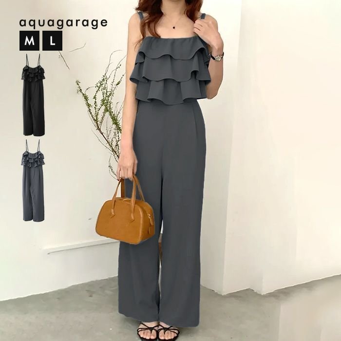 【アクアガレージ/aquagarage】のフリルサロペット 人気、トレンドファッション・服の通販 founy(ファニー) ファッション Fashion レディースファッション Fashion for Women ワンピース Dresses オールインワン・ワンピース Dresses and Jumpsuits サロペット&オールインワン Dungarees & Jumpsuit Styles フリル Frill, Ruffle フロント Front, Front Design ポケット Pocket, Pocket Detail リラックス Relax, Relaxed Fit 楽ちん Easy Fit, Comfortable ワイド Wide, Wide Fit 送料無料 Free Shipping プチプライス・低価格 Affordable / Budget Price other-1|ID: prp329100004546731 ipo3291000000034105999
