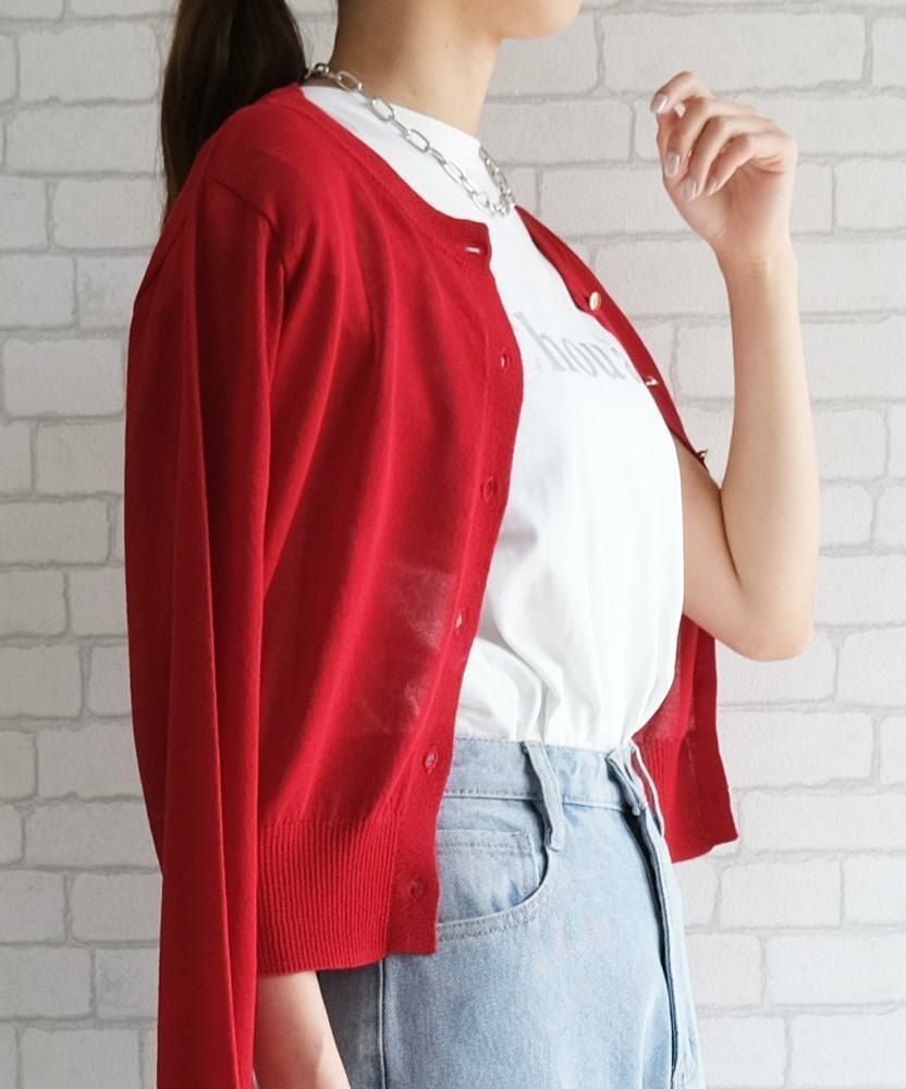 【アクアガレージ/aquagarage】のVネックシアーカーディガン 人気、トレンドファッション・服の通販 founy(ファニー) ファッション Fashion レディースファッション Fashion for Women トップス・カットソー Cut & Sew Tops カーディガン・羽織り Layered Style Cardigans Vネックトップス V-Neck Tops / V-Cut Neckline Shirts 送料無料 Free Shipping カーディガン Cardigan, Knitwear プチプライス・低価格 Affordable / Budget Price other-1|ID: prp329100004564064 ipo3291000000036048050