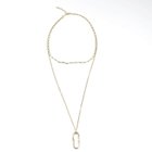 【アクアガレージ/aquagarage】の変形モチーフ2連ロングチェーンネックレス ゴールド|ID: prp329100004579396 ipo3291000000032441592