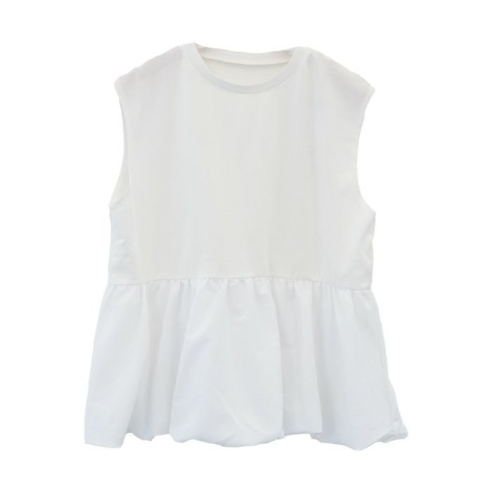 【アクアガレージ/aquagarage】のバルーンペプラムフレンチトップス 人気、トレンドファッション・服の通販 founy(ファニー) 　ファッション　Fashion　レディースファッション　Ladies' Fashion Online　トップス・カットソー　Tops/Tshirt　送料無料　Free Shipping　シンプル　Simple　タンク　Tank　バルーン　Balloon　フェミニン　Feminine　プチプライス・低価格　Affordable　ペプラム　Peplum　ポケット　Pocket　エレガント 上品　Elegant　夏　Summer　 other-1|ID: prp329100004586977 ipo3291000000032528255