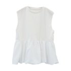 【アクアガレージ/aquagarage】のバルーンペプラムフレンチトップス オフホワイト|ID: prp329100004586977 ipo3291000000032528256