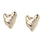 【アクアガレージ/aquagarage】のビジュー付き変形ハートピアス ゴールド|ID: prp329100004597619 ipo3291000000032677377