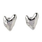 【アクアガレージ/aquagarage】のビジュー付き変形ハートピアス シルバー|ID: prp329100004597619 ipo3291000000032677379