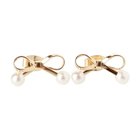 【アクアガレージ/aquagarage】のパール付きリボンピアス ゴールド|ID: prp329100004598611 ipo3291000000032687960