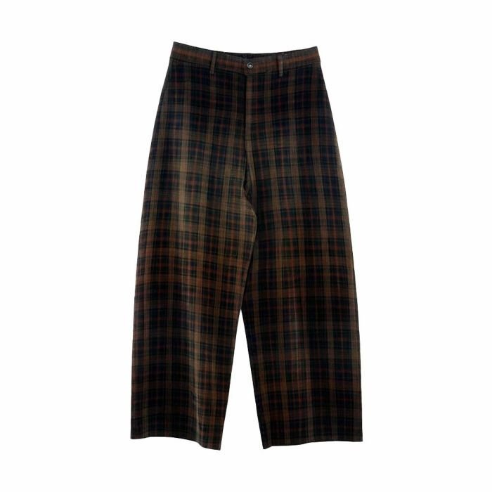 【アクアガレージ/aquagarage】の【週末限定20%OFF】ツイルカーブパンツ インテリア・キッズ・メンズ・レディースファッション・服の通販 founy(ファニー) 　ファッション　Fashion　レディースファッション　Fashion for Women　パンツ　Pants & Trousers　送料無料　Free Shipping　プチプライス・低価格　Affordable / Budget Price　チェック:ブラウン|ID: prp329100004625599 ipo3291000000033302796