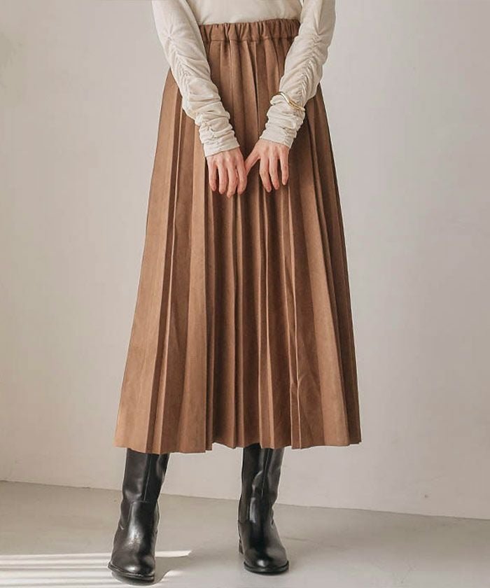 【アクアガレージ/aquagarage】のスエードプリーツロングスカート インテリア・キッズ・メンズ・レディースファッション・服の通販 founy(ファニー) https://founy.com/ ファッション Fashion レディースファッション Fashion for Women スカート Skirts ロングスカート Long Skirts / Maxi & Midi Skirts プチプライス・低価格 Affordable / Budget Price マキシ Maxi, Full Length ロング Long, Long-Length |ID: prp329100004626702 ipo3291000000036319154