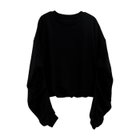 【アクアガレージ/aquagarage】の袖タックバルーントップス 人気、トレンドファッション・服の通販 founy(ファニー) ファッション Fashion レディースファッション Fashion for Women トップス・カットソー Cut & Sew Tops レディースパーカー・カジュアルフーディー Casual Hoodies & Sweatshirts スウェット・クルーネックトップス Sweatshirts & Crewnecks / Relaxed Fit Sweat Tops 秋 Autumn カットソー Cut and Sewn Top ショート Short, Short Length シンプル Simple, Minimal なめらか Smooth, Silky Texture バルーン Balloon, Balloon Silhouette ポケット Pocket, Pocket Detail リラックス Relax, Relaxed Fit 冬 Winter / This Winter 送料無料 Free Shipping プチプライス・低価格 Affordable / Budget Price thumbnail ブラック|ID: prp329100004651135 ipo3291000000033605584