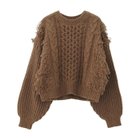 【アクアガレージ/aquagarage】の【最終値下げ価格】ループフリンジケーブル編みニットトップス モカ|ID: prp329100004690082 ipo3291000000033870838