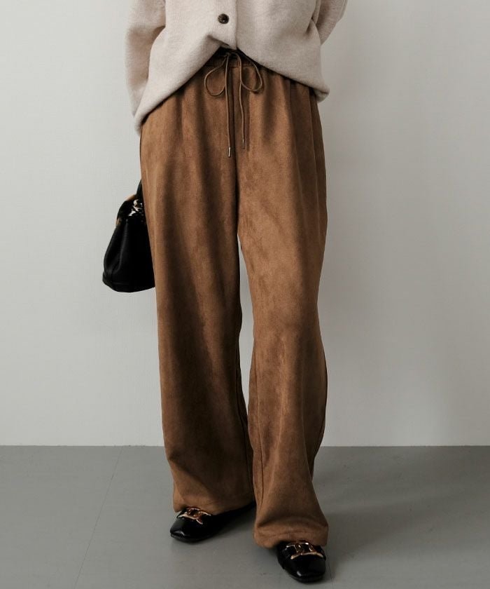 【アクアガレージ/aquagarage】のカットスエードイージーパンツ インテリア・キッズ・メンズ・レディースファッション・服の通販 founy(ファニー) https://founy.com/ ファッション Fashion レディースファッション Fashion for Women パンツ Pants & Trousers シンプル Simple, Minimal ストレート Straight, Straight Cut なめらか Smooth, Silky Texture フィット Fit, Slim Fit ポケット Pocket, Pocket Detail リラックス Relax, Relaxed Fit A/W・秋冬 Autumn/Winter 送料無料 Free Shipping プチプライス・低価格 Affordable / Budget Price エレガント 上品 Elegant |ID: prp329100004715769 ipo3291000000036341500