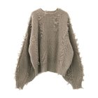 【アクアガレージ/aquagarage】の【最終値下げ価格】ダメージフリンジニットトップス ベージュ|ID: prp329100004717136 ipo3291000000034082137