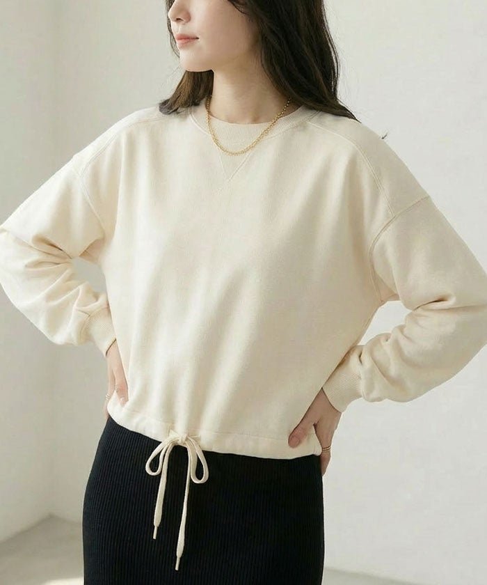 【アクアガレージ/aquagarage】のガジェット付き裾ドロスト裏起毛スウェット 春 インテリア・キッズ・メンズ・レディースファッション・服の通販 founy(ファニー) https://founy.com/ ファッション Fashion レディースファッション Fashion for Women トップス・カットソー Cut & Sew Tops レディースパーカー・カジュアルフーディー Casual Hoodies & Sweatshirts スウェット・クルーネックトップス Sweatshirts & Crewnecks / Relaxed Fit Sweat Tops 春 Spring 秋 Autumn 軽量 Lightweight, Ultra Light スウェット / スエット Sweatshirt, Sweatwear ストレート Straight, Straight Cut なめらか Smooth, Silky Texture バランス Balance, Style Balance ポケット Pocket, Pocket Detail リラックス Relax, Relaxed Fit 冬 Winter / This Winter プチプライス・低価格 Affordable / Budget Price お家時間・ステイホーム Stay Home / At Home |ID: prp329100004740327 ipo3291000000036379154