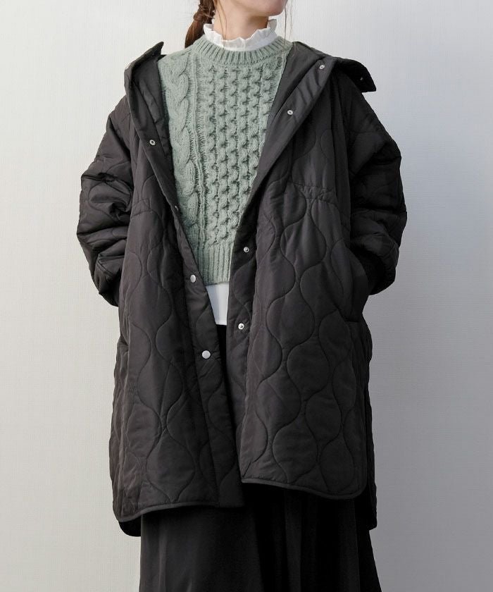 【アクアガレージ/aquagarage】のウエストドロストキルティングコート 人気、トレンドファッション・服の通販 founy(ファニー) 　ファッション　Fashion　レディースファッション　Fashion for Women　アウター　Coat / Outerwear Collection　コート・ロングコート・ピーコート　Long Coats, Peacoats & More　秋　Autumn　キルティング　Quilted, Quilting　軽量　Lightweight, Ultra Light　ドローストリング　Drawstring, Pull Cord　ポケット　Pocket, Pocket Detail　リラックス　Relax, Relaxed Fit　ロング　Long, Long-Length　冬　Winter / This Winter　送料無料　Free Shipping　プチプライス・低価格　Affordable / Budget Price　エレガント 上品　Elegant　ビジネス 仕事 通勤　Business / Work / Commuting　 other-1|ID: prp329100004756966 ipo3291000000035897859