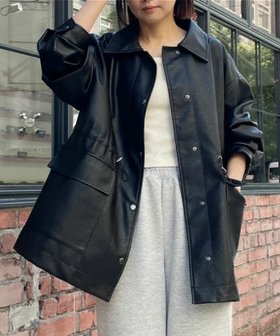 【アクアガレージ/aquagarage】のドロストフェイクレザージャケット 人気、トレンドファッション・服の通販 founy(ファニー) ファッション Fashion レディースファッション Fashion for Women アウター Coat / Outerwear Collection レディースジャケット・軽アウター Jackets インナー Innerwear 秋 Autumn ジャケット Jacket, Outerwear フェイクレザー Faux Leather, PU Leather フォルム Silhouette, Form ポケット Pocket, Pocket Detail 冬 Winter / This Winter 送料無料 Free Shipping プチプライス・低価格 Affordable / Budget Price |ID:prp329100004760755