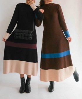 【アクアガレージ/aquagarage】のAラインニットワンピース 人気、トレンドファッション・服の通販 founy(ファニー) ファッション Fashion レディースファッション Fashion for Women ワンピース Dresses ニットワンピース Knit Dresses 送料無料 Free Shipping シンプル Simple, Minimal プチプライス・低価格 Affordable / Budget Price ポケット Pocket, Pocket Detail ロング Long, Long-Length エレガント 上品 Elegant |ID:prp329100004779441