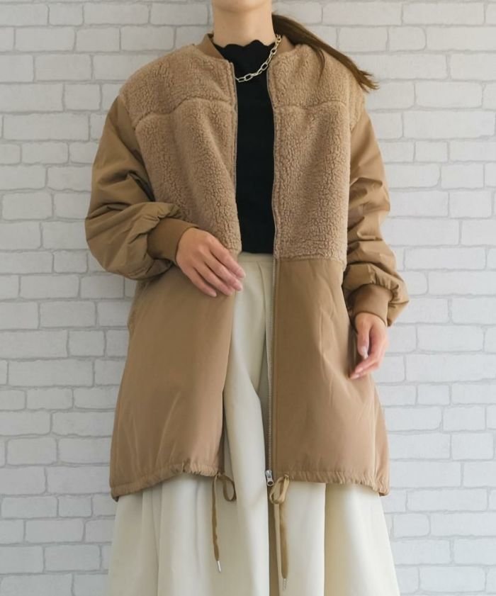 【アクアガレージ/aquagarage】のボア切り替えロングコート 人気、トレンドファッション・服の通販 founy(ファニー) ファッション Fashion レディースファッション Fashion for Women アウター Coat / Outerwear Collection コート・ロングコート・ピーコート Long Coats, Peacoats & More 送料無料 Free Shipping シンプル Simple, Minimal プチプライス・低価格 Affordable / Budget Price ロング Long, Long-Length 切替 Switching, Contrast Panel other-1|ID: prp329100004806579 ipo3291000000034879027