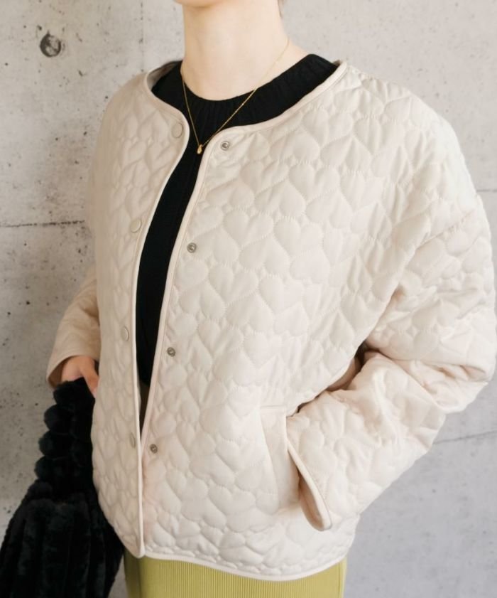 【アクアガレージ/aquagarage】のハートキルトジャケット 人気、トレンドファッション・服の通販 founy(ファニー) ファッション Fashion レディースファッション Fashion for Women アウター Coat / Outerwear Collection レディースジャケット・軽アウター Jackets 送料無料 Free Shipping キルティング Quilted, Quilting ジャケット Jacket, Outerwear プチプライス・低価格 Affordable / Budget Price 冬 Winter / This Winter 楽ちん Easy Fit, Comfortable 秋 Autumn other-1|ID: prp329100004806587 ipo3291000000034879038