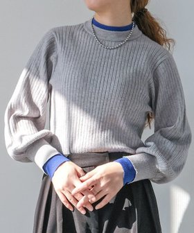 【アクアガレージ/aquagarage】のレイヤード風リブニットトップス 春 人気、トレンドファッション・服の通販 founy(ファニー) ファッション Fashion レディースファッション Fashion for Women トップス・カットソー Cut & Sew Tops ニット Knit Tops & Sweaters 送料無料 Free Shipping セーター Sweater, Knitwear プチプライス・低価格 Affordable / Budget Price 冬 Winter / This Winter 春 Spring 秋 Autumn |ID:prp329100004837077