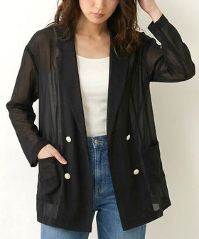 【アクアガレージ/aquagarage】のメッシュテーラードジャケット 人気、トレンドファッション・服の通販 founy(ファニー) ファッション Fashion レディースファッション Fashion for Women アウター Coat / Outerwear Collection レディースジャケット・軽アウター Jackets テーラードジャケット / 通勤・きれいめスタイル Tailored Jackets & Blazers 春 Spring 軽量 Lightweight, Ultra Light シンプル Simple, Minimal ジャケット Jacket, Outerwear フロント Front, Front Design ポケット Pocket, Pocket Detail メッシュ Mesh, Net Fabric リラックス Relax, Relaxed Fit 送料無料 Free Shipping プチプライス・低価格 Affordable / Budget Price 夏 Summer ビジネス 仕事 通勤 Business / Work / Commuting |ID:prp329100004871567